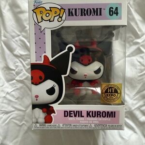 Funko Kuromi Devil Figure in Black and Red